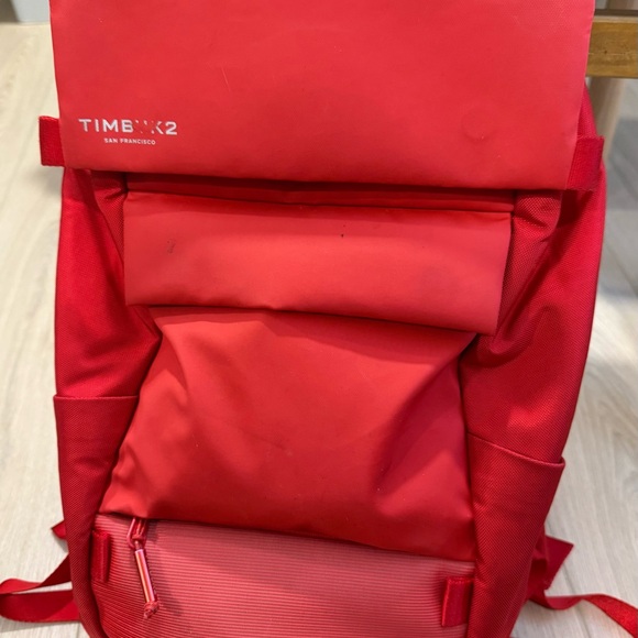 Timbuk2 Robin Red Urban Backpack with Roll-Top Closure